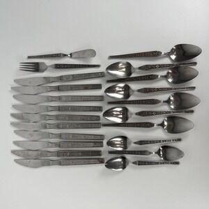 UNITED SILVER RIVIERA Cordova Japan Stainless Steel Flatware Set 22 Pieces
